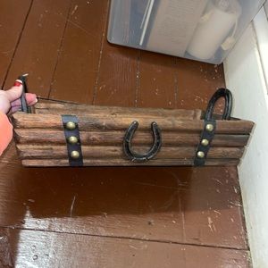 Cowboy horseshoe decorative tray